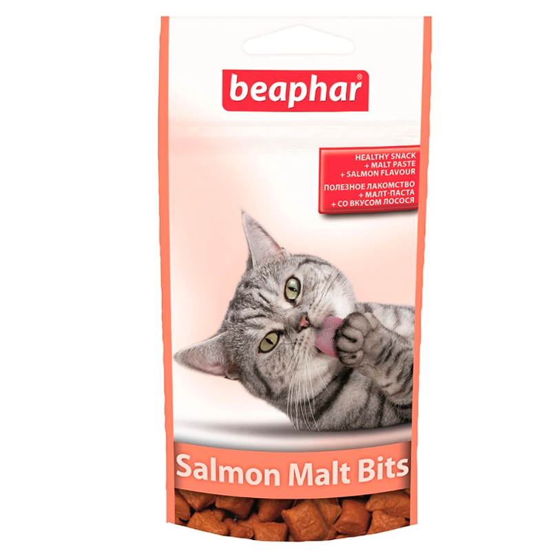 Смачні і корисні подушечки Malt Bits з мальт-пастою для котів 35 гр