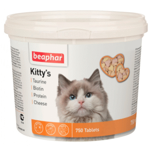 Вітамінізовані ласощі Kitty's Mix з таурином і біотином, сиром та протеїном (750табл)